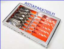 HACKMAN, Colorina Oranssi  Ruokalusikka, Design:Nanny Still,alkuper�ispakkaus uusi ja k�ytt�m�t�n,Suunniteltu vuonna 1970, pituus n. 19,8 cm, 0 kpl, ( Tuote nro 138AT )