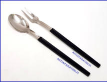 FISKARS, Bistro, salaattiottimet,Design: Olof B�ckstr�m, pituus n. 26 cm, 1 setti, 60 � /setti, ( Tuote nro 201AT )