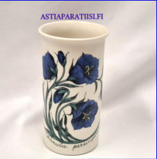 ARABIA,Kukkamaljakko "  Kurjenkello" Campanula persicifolia, Botanica,Design:Esteri Tomula,Valmistettu 1983-1985-luku,Korkeus n. 14 cm, halkaisija n. 7,8 cm,1 kpl,68 � /kpl ( Tuote nro / Item #142E )