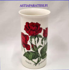 ARABIA,Kukkamaljakko "   Rosa polyantha" Botanica,Design:Esteri Tomula,Valmistettu 1983-85-luku,Korkeus n. 14 cm, halkaisija n. 7,8 cm,1 kpl,68 � /kpl ( Tuote nro / Item #144E )