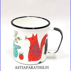 FINEL EMALI,  Nooan arkki,lasten muki, Design:Gunvor Olin-Gr�nqvist,Vuosi, 1971,emali on lohjennut jostain kohdista,  halkaisija n.7,5 cm,Korkeus n. 8 cm,0kpl, (Tuote nro / Item 247N)