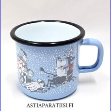 MUURLA ,  Talvi "Special Edition"  Muumi emalimuki 3,7 dl,halkaisija n.9,5 cm,Korkeus n. 8 cm,2kpl,24�/kpl, (Tuote nro / Item 263N)