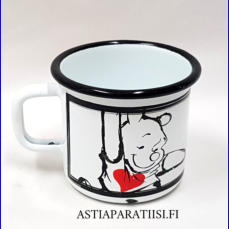 MUURLA, Disney Nalle Puh emalimuki 3,7 dl,halkaisija n.9,5 cm,Korkeus n. 8 cm,1 kpl,28�/kpl, (Tuote nro / Item 267N)