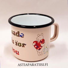 MUURLA, Disney Nalle Puh emalimuki 3,7 dl,halkaisija n.9,5 cm,Korkeus n. 8 cm,1 kpl,28�/kpl, (Tuote nro / Item 268N)