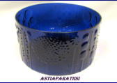 NUUTAJ�RVI,Flora Tarjoilumalja /kulho tummansininen,Design:Oiva Toikka,Korkeus,n.10 cm,halkaisija,n. 19 cm,1kpl,100�/kpl
