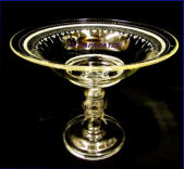 Kristalli tarjotin / hedelm� malja, 1800-luku, Korkeus,n.23,5 cm,halkaisija,n. 28 cm,1kpl,330�/kpl