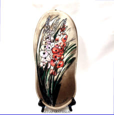 ARABIA, Sein�laatta "H�nelle ", Design:Helj� Liukko-Sundstr�m, Valmistettu 1990,Korkeus n. 39,5 cm, leveys n. 17,5 cm 115�( Tuote nro / Item #151HL )