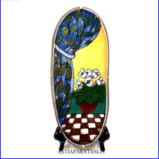 ARABIA, Sein�laatta " Kodin ilo ", Design:Helj� Liukko-Sundstr�m, Valmistettu 1993,Korkeus n. 32 cm, leveys n. 13 cm 85�( Tuote nro / Item #160HL )