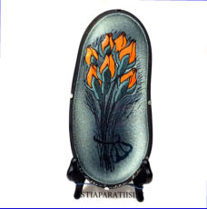 ARABIA, Sein�laatta " Keltaiset Ruusunnuput  ", Design:Helj� Liukko-Sundstr�m, Valmistettu 1982,Korkeus n. 23 cm, leveys n. 11 cm 55 �( Tuote nro / Item #182HL )