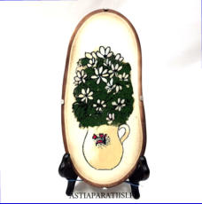 ARABIA, Sein�laatta " Valkovuokot ", Design:Helj� Liukko-Sundstr�m, Valmistettu 1982,Korkeus n. 23 cm, leveys n. 11 cm 55 �( Tuote nro / Item #183HL )