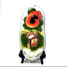ARABIA, Sein�laatta " Muistan sinua ", Design:Helj� Liukko-Sundstr�m, Valmistettu 2000,Korkeus n. 23 cm, leveys n. 11 cm 65 �( Tuote nro / Item #186HL )