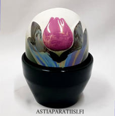 ARABIA, Ikikukka, Tulppaani,vaaleanpunainen,Design:Helj� Liukko-Sundstr�m,Valmistusvuosi 1990-luvulta ,kokonaiskorkeus 12 cm, 55 �( Tuote nro / Item #282HL )