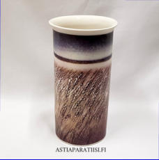 ARABIA, Vilja vaasi, Design:Helj� Liukko-Sundstr�m, Valmistettu 1990-luvulta,Korkeus n. 21,5 cm, leveys n. 11,5 cm 220 � ( Tuote nro / Item #318HL )