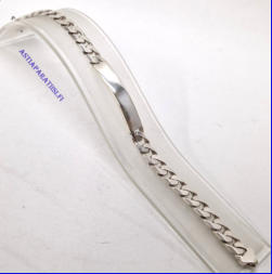 Hopeinen Ranneketju  laatalla 925,Paino: noin 33,4g,Ketjun pituus,n. 21,5 cm,105� ( Tuote nro / Item #121HP )
