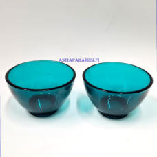 RIIHIM�EN LASI, j�lkiruokakulho, Design:Nanny Still,halkaisija n. 10 cm, Korkeus n 6,5 cm ,2 kpl. 25�/kpl,.( Tuote nro / Item #139LJ )
