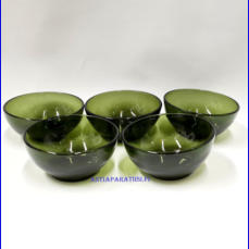 NUUTAJ�RVI LASI, 5377,J�lkiruokamalja / tarjoilukulho, Design:Kaj Franck, halkaisija n. 13 cm, Korkeus n. 6 cm , 5kpl. 30�/kpl.( Tuote nro / Item #145LJ )