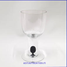 NUUTAJ�RVI, Oliivi valkoviinilasi 20 cl.Design:Markku Salo,Tuotannossa 1991-1995,Korkeus n.14 cm ,halkaisija n.7 cm, 1 kpl,54�/kpl,( Tuote nro / Item #123J )