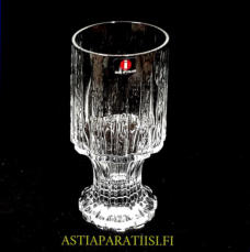 IITTALA ,Wellamo / Vellamo,jalallinen viinilasi,Design: Valto Kokko,tuotannossa: 1985,Korkeus n.13 cm ,halkaisija n.6,2 cm, 2 kpl,24�/kpl,( Tuote nro / Item #188J )