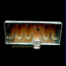RIIHIM�EN LASI, Paraati Juomalasi, Design:Nanny Still,Korkeus n.9,5 cm ,halkaisija n.4 cm, paketti uusi 6 kpl,98� yht.( Tuote nro / Item #203J )'
