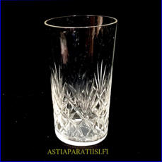RIIHIM�EN LASI, Yrj� Juomalasi, Valmistaja, Riihim�en lasi,Korkeus n.11 cm ,halkaisija n.6,2 cm, 4 kpl,22�/kpl,( Tuote nro / Item #205J )'