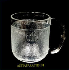 NUUTAJ�RVI / IITTALA, Krouvi 6020 Tuoppi, Design:Oiva Toikka,Tuotannossa 1973-2009,Korkeus n.11,5 cm ,halkaisija n.9,8 cm, 3 kpl,24�/kpl,( Tuote nro / Item #206J )