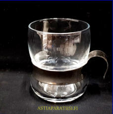 IITTALA, "Paula" Irlantilainen kahvilasi / kahvikuppi, Ter�ksinen  pidike,Design:Jorma Vennola,Tuotannossa 1978-89,Korkeus n.8,5 cm ,halkaisija n. 6,5 cm,0 kpl,( Tuote nro / Item #295J )