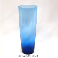 IITTALA,mehulasi 2204 sininen lasia,Design:Tapio Wirkkala,Suunniteltu:1956-1969,Korkeus n. 17,5 cm , Halkaisija n.6,5 cm,0 kpl,( Tuote nro / Item #357J )