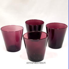 NUUTAJ�RVI, Kartio lila,Design:Kaj Franck,Suunniteltu: 1960,Korkeus n.8 cm , Halkaisija n.7,5 cm, 3 kpl,28 � /kpl,( Tuote nro / Item #423J )