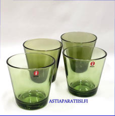 IITTALA,Kartio juomalasi  Mets�nvihre�,Design:Kaj Franck, Korkeus n.8 cm , Halkaisija n.8 cm, 0 kpl ,( Tuote nro / Item #474J )