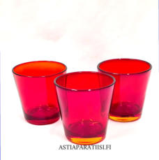 IITTALA, Kartio juomalasi rubiininpunainen,Design: Kaj Franck,Korkeus n.8 cm, halkaisija n.7,8 cm, 0 kpl, ( Tuote nro / Item #549J )