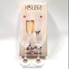 IITTALA,Kolibri kuohuviinilasi 16cl Design:Timo Sarpaneva,Korkeus n.22 cm ,2 kpl,33�/kpl, ( Tuote nro / Item #627J )