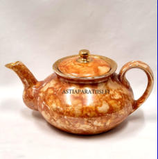 ARABIA,Kirjo loistomarmori Iso teekannu, 1950-luvulta todella hyv�kuntoinen,Korkeus ilman kantta n.8,5 cm,1kpl,68�/kpl,( Tuote nro / Item #120KK )