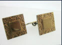 Hopeiset kalvosinnapit, 1971, Design Iives-kulta Oy, Turku Finland 1964-1982, mitat n. 1,8cm x 1,8cm, 55�
