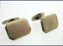  Hopeiset kalvosinnapit, 1951, Design K. Stenvall Helsinki Finland, 1949-2003, mitat n. 1,8cm x 1,3cm, 0kpl