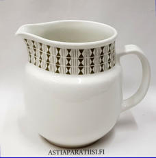 ARABIA, Seita maitokannu,Design:Raija Uosikkinen koriste, B�ck G�ran malli ,1961-1969-luvulta ,korkeus n.14 cm,1kpl,85�/kpl ( Tuote nro / Item #122D)