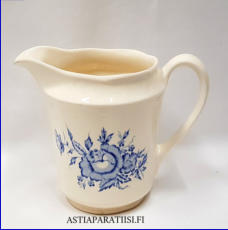 ARABIA, Kolme ruusua maitokannu,Design: Robert Nysted,1949-1964-luvulta harvinainen,v�h�isi� k�yt�n j�lki�,korkeus n.15,7 cm,280� ( Tuote nro / Item #140D)