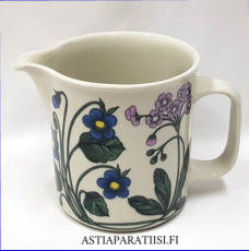 ARABIA,Flora maitokannu,Design: Esteri Tomula,1979-1981-luvulta,korkeus n.13,8 cm,1kpl,150�/kpl ( Tuote nro / Item #145D) 