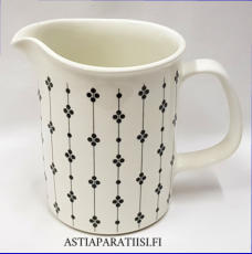 ARABIA, Kartano maitokannu,malli EH ,Design:Esteri Tomula, 1973-1976-luvulta,korkeus n.16 cm,1kpl,115�/kpl ( Tuote nro / Item #147D) 