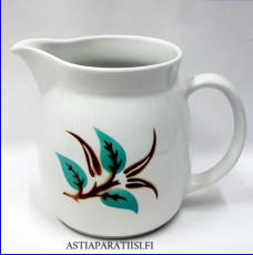 ARABIA,Oksa iso maitokannu Design:Raija Uosikkinen ,vetoisuus n. 1.5 litraa,korkeus n.15,8 cm,1kpl,110�/kpl ( Tuote nro / Item #156D) 