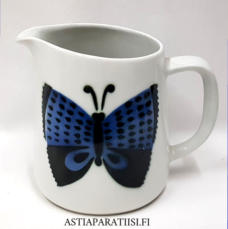 ARABIA, Perho maito- / vesikannu , 1,5 L,Birger Kaipiaisen koriste, Kaj Franckin malli,suunniteltu 1951-luvulla,korkeus n.16 cm,1kpl,160�/kpl( Tuote nro / Item #163D)