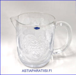 NUUTAJ�RVI,Pioni pieni  vesikannu / Lasikaadin,Design:Oiva Toikka,tuotannossa vuosina 1975 � 2001,Korkeus,n. 12 cm, halkaisija,n. 9,5 cm,1 kpl,55�/kpl,( Tuote nro / Item # 154K)'