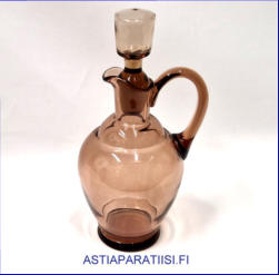 KUMELA,lasi karahvi,Design:Ilmari Kumela,1946-1976-luku,Korkeus,n. 23,5 cm, halkaisija,n. 11 cm,1kpl,59� ( Tuote nro / Item # 163K)