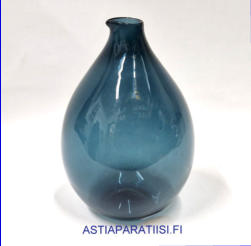 IITTALA,Lintupullo 2501,sininen v�ri signeerattu,Design:Timo Sarpaneva,1957-1968-luku,Korkeus,n. 16,5 cm, halkaisija,n. 11 cm,1kpl,159� ( Tuote nro / Item # 164K)