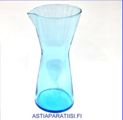 IITTALA,Kartio kaadin, 95 cl,turkoosinsininen,Design:Kaj Franck,1990-luvulla,Korkeus,n. 22 cm,halkaisija,n.10 cm,1kpl,130� ( Tuote nro / Item # 179K)
