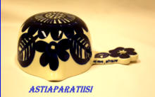 ARABIA,K��kki -sarjan Sininen kulho/ kastikekulho,Design: Gunvor Olin-Gr�nqvist ,1960-1976-luku, Korkeus 5 cm, halkaisija 10,5 cm, 85�