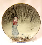 Zacharias Topelius sarjan sein�lautanen Nro 4, Perdita eli kadonnut kev�t, Design: Kaarina Kaila,Saksalaista posliinia, Schumann Arzberg Tradition seit 1881,halkaisija 19 cm,1 kpl,65�/kpl