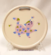 PENTIK, Murrr Murrr-sarja, sein�laatta, kissa, halkaisija n.17 cm,1 kpl,45�/kpl