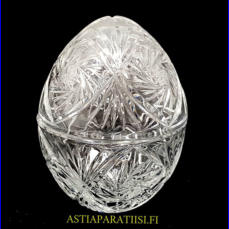 KRISTALLI Munanmuotoinen,Korkeus,n.15,5 cm,halkaisija,n.12,5 cm,1kpl,75�/kpl ( Tuote nro / Item #118KR )