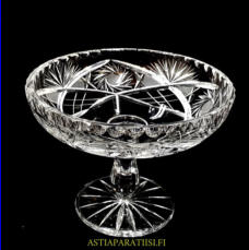 RIIHIM�EN LASI, Jalallinen kristallimalja / hedelm�kulho,Korkeus,n.15 cm,halkaisija,n.20cm,1kpl,185�/kpl ( Tuote nro / Item #127KR )