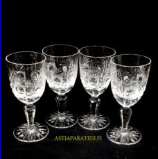 Kristallinen kuohuviinilasi, Korkeus,n. 13 cm,halkaisija,n.5,7 cm, 4 kpl, 15�/kpl ( Tuote nro / Item #147KR )